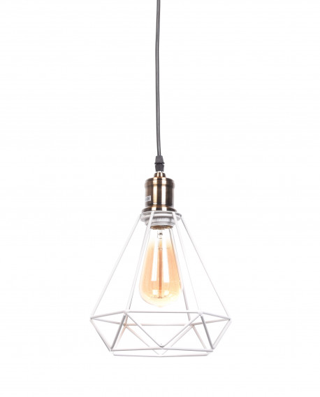 LAMPA WISZĄCA INDUSTRIALNA LOFT BIAŁA COBI