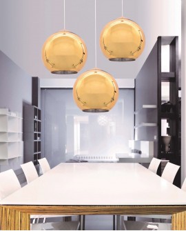 NOWOCZESNA LAMPA WISZĄCA ZŁOTA LOBOS D30