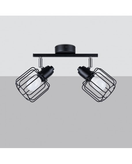 Plafon BELUCI 2 czarny Sollux SL.1115