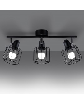 Plafon BELUCI 3 czarny Sollux SL.1116