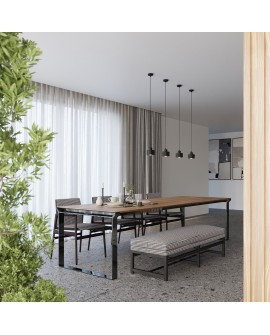 Plafon SAVAR 2 czarny Sollux SL.1130