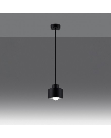 Lampa wisząca SAVAR 1 czarna Sollux SL.1132