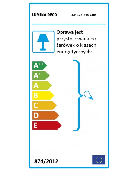 LAMPA WISZĄCA LOFT CHROMOWANA BRICO