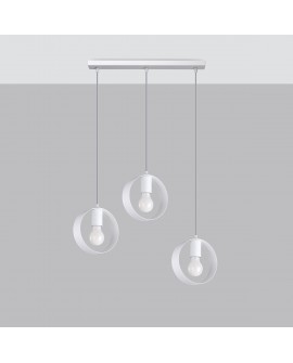 Lampa wisząca TITRAN 3 biała Sollux SL.1138