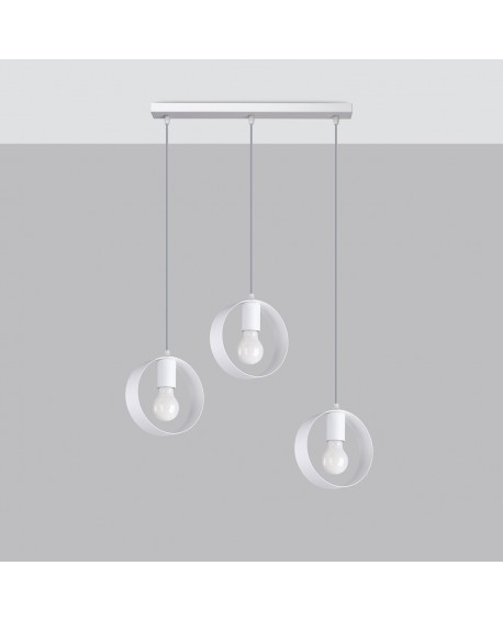 Lampa wisząca TITRAN 3 biała Sollux SL.1138