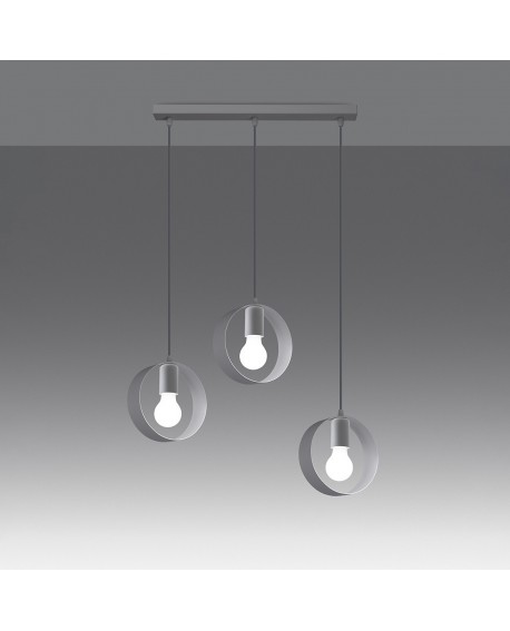 Lampa wisząca TITRAN 3 biała Sollux SL.1138