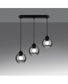 Lampa wisząca ALINO 3 czarna Sollux SL.1142