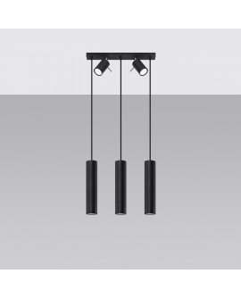 Lampa wisząca RING 3 czarny Sollux SL.1099