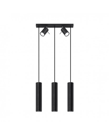 Lampa wisząca RING 3 czarny Sollux SL.1099