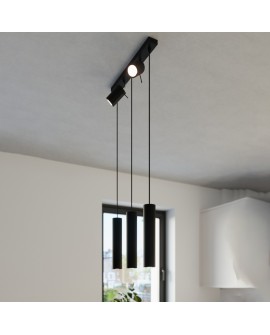 Lampa wisząca RING 3 czarny Sollux SL.1099