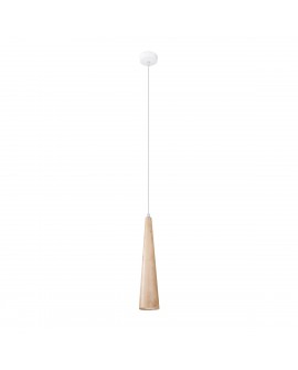 Lampa wisząca SULA 1 naturalne drewno Sollux SL.1100