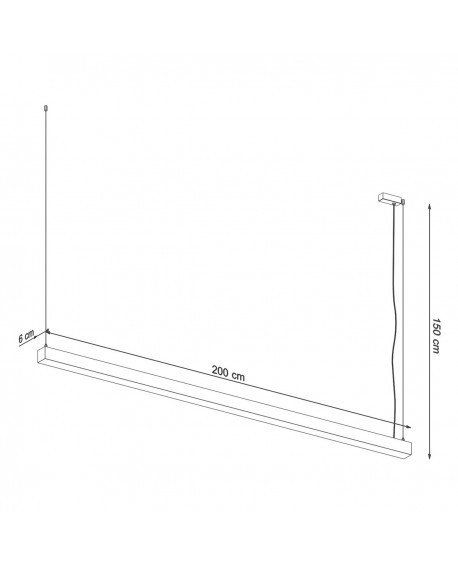 Lampa wisząca PINNE 200 biała 3000K Sollux TH.228