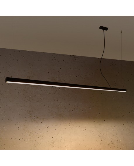 Lampa wisząca PINNE 200 czarna 3000K Sollux TH.229