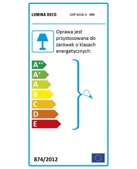 LAMPA WISZĄCA MOSIĘŻNA LEO