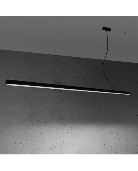 Lampa wisząca PINNE 200 czarna 4000K Sollux TH.232