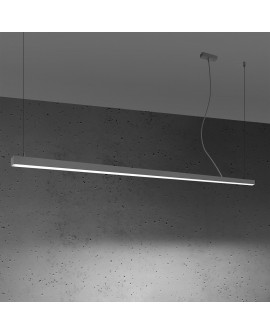 Lampa wisząca PINNE 200 szara 4000K Sollux TH.233