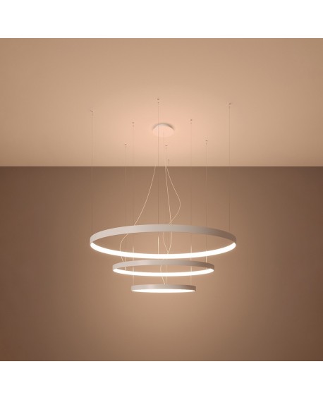 Żyrandol RIO 3 55/78/110 biały LED 3000K Sollux TH.215
