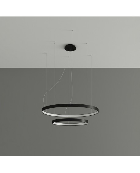 Żyrandol RIO 2 55/78 czarny LED 4000K Sollux TH.212