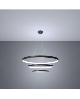 Żyrandol RIO 3 55/78/110 czarny LED 4000K Sollux TH.177