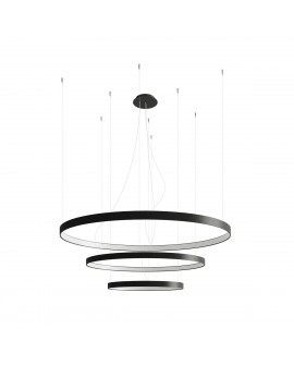 Żyrandol RIO 3 55/78/110 czarny LED 4000K Sollux TH.177
