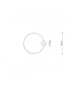 Plafon RIO 55 złoty LED 3000K Sollux TH.222
