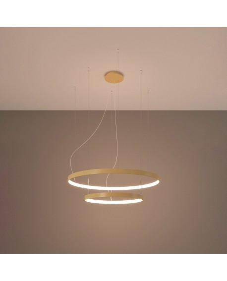Żyrandol RIO 2 55/78 złoty LED 3000K Sollux TH.214