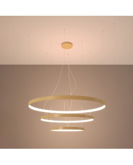 Żyrandol RIO 3 55/78/110 złoty LED 3000K Sollux TH.173