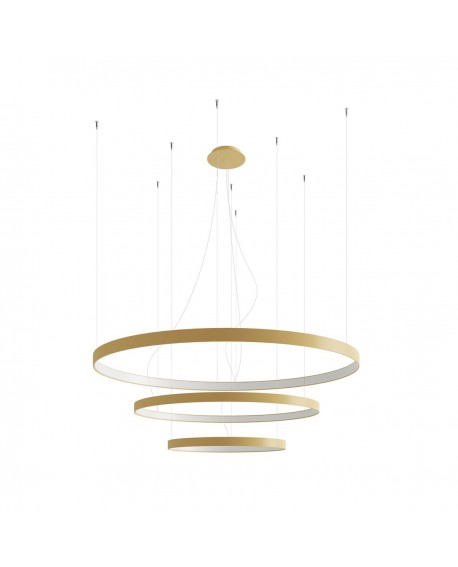 Żyrandol RIO 3 55/78/110 złoty LED 3000K Sollux TH.173
