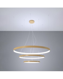 Żyrandol RIO 3 55/78/110 złoty LED 4000K Sollux TH.269