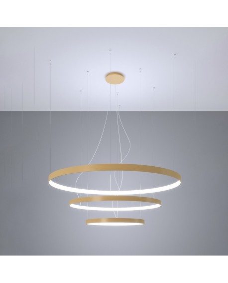 Żyrandol RIO 3 55/78/110 złoty LED 4000K Sollux TH.269