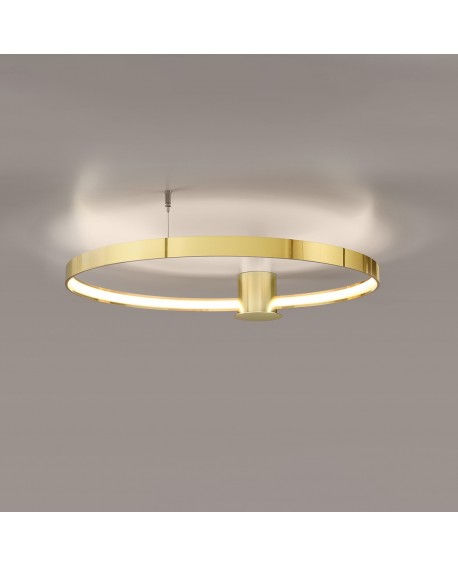 Plafon RIO 78 złoty połysk LED 3000K Sollux TH.252