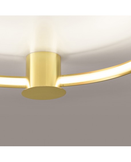 Plafon RIO 78 złoty połysk LED 3000K Sollux TH.252