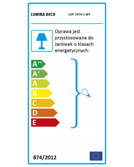 LAMPA WISZĄCA NOWOCZESNA BIAŁA LUDOR LUMINA DECO