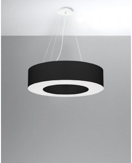 Żyrandol SATURNO 70 czarny Sollux SL.0752