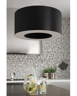 Żyrandol SATURNO 70 czarny Sollux SL.0752