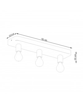 Plafon TAVO 3 Sollux SL.1158