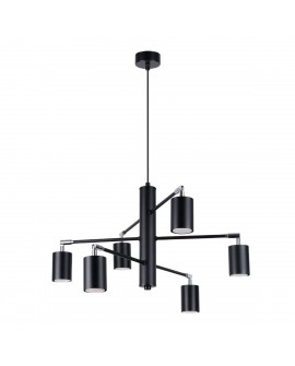 Żyrandol LEMMI 6 czarny Sollux SL.1207