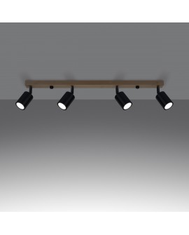 Plafon VERDO 4 czarny Sollux SL.1294