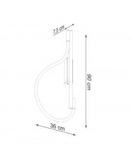 Kinkiet GALAKSE czarny LED 2700-6500K Sollux TH.281