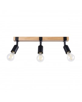 Plafon ZUCA 3 czarny Sollux SL.1297