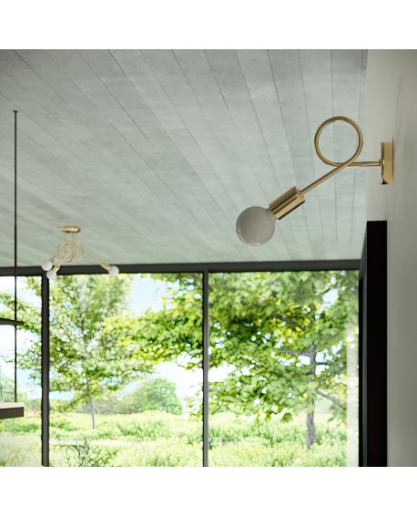 Żyrandol LOOP 5 złoty połysk Sollux SL.1438