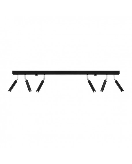 Plafon EYETECH 6 czarny Sollux SL.0901