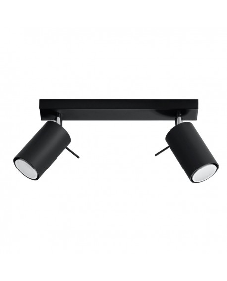 Plafon RING 2 czarny Sollux SL.0092