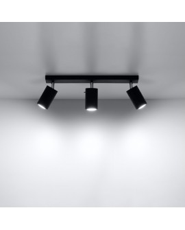 Plafon RING 3L czarny Sollux SL.0093