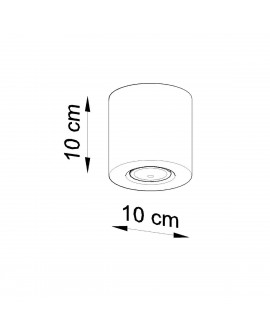 Plafon ORBIS beton Sollux SL.0488