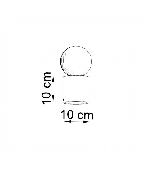 Lampa biurkowa SALGADO beton Sollux SL.0680