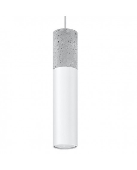 Lampa wisząca BORGIO 1 biały Sollux SL.0647