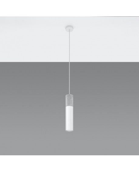 Lampa wisząca BORGIO 1 biały Sollux SL.0647