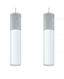 Lampa wisząca BORGIO 2 biały Sollux SL.0648
