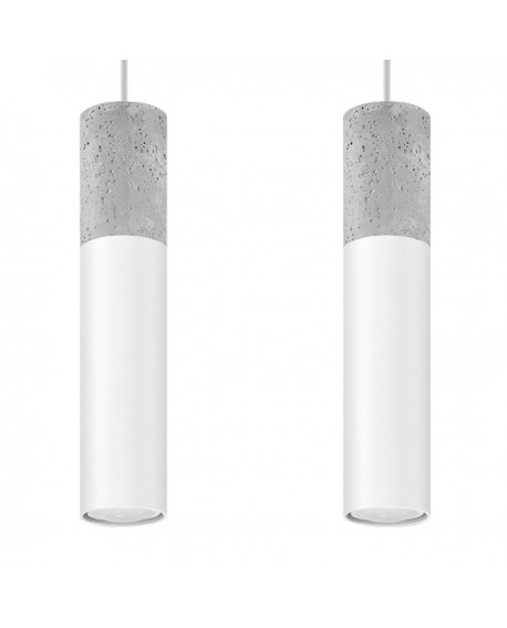 Lampa wisząca BORGIO 2 biały Sollux SL.0648